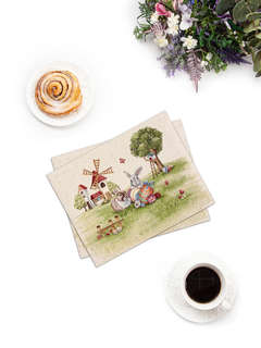 Комплект из 2-х салфеток 'Пасха, мельницы' 35х50 см, гобелен,...