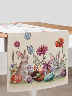 Дорожка для стола 'Пасхальные первоцветы' 44х140 см, гобелен, Le Gobelin 1