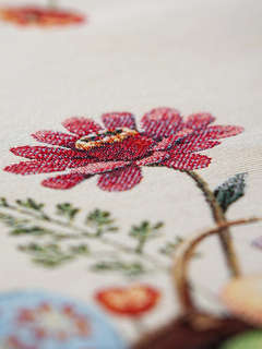 Дорожка для стола 'Пасхальные первоцветы' 44х140 см, гобелен, Le Gobelin 4