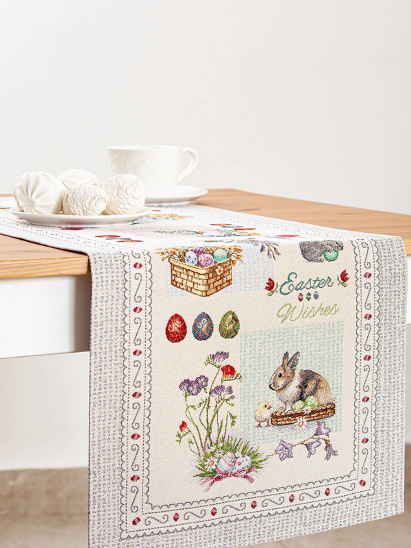 Дорожка для стола 'Пасхальный мотив' 40х100 см, гобелен, Le Gobelin