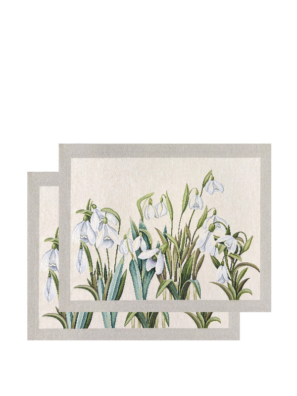 Комплект из 2-х салфеток 'Подснежники' 35х45 см, гобелен, Le Gobelin