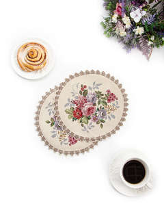 Комплект из 2-х круглых салфеток 'Принцесса цветов' d 27 см, ...