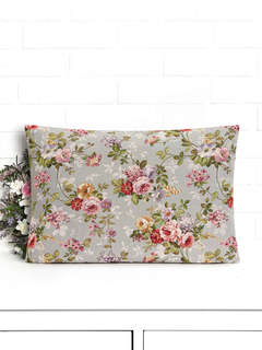 Наволочка декоративная 'Принцесса цветов' 50х70 см, серый, гобелен, Le Gobelin 1