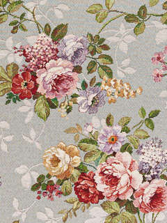 Наволочка декоративная 'Принцесса цветов' 50х70 см, серый, гобелен, Le Gobelin 2