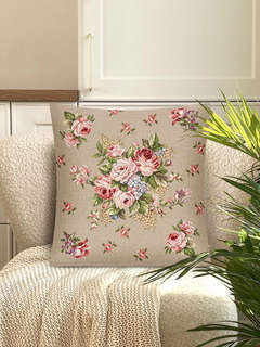 Наволочка декоративная 'Розы Дамаск' 45х45 см, гобелен, Le Gobelin 3