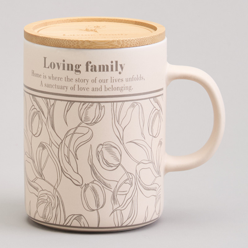 Кружка 'Sweet Home' 400 мл, бамбуковая крышка, Lefard, арт.756-479