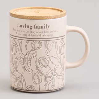 Кружка 'Sweet Home' 400 мл, бамбуковая крышка, Lefard, арт.75...