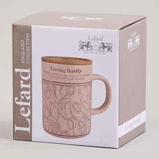 Кружка 'Sweet Home' 400 мл, бамбуковая крышка, Lefard, арт.756-479 8