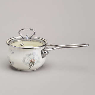 Ковш эмалированный 'Dandelion' 900 мл, 14 см, Agness, арт.943...