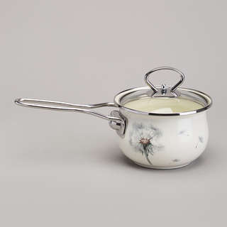 Ковш эмалированный 'Dandelion' 900 мл, 14 см, Agness, арт.943-059 4