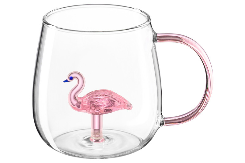 Кружка 450 мл 'Crystal glass' (фламинго), Elan Gallery