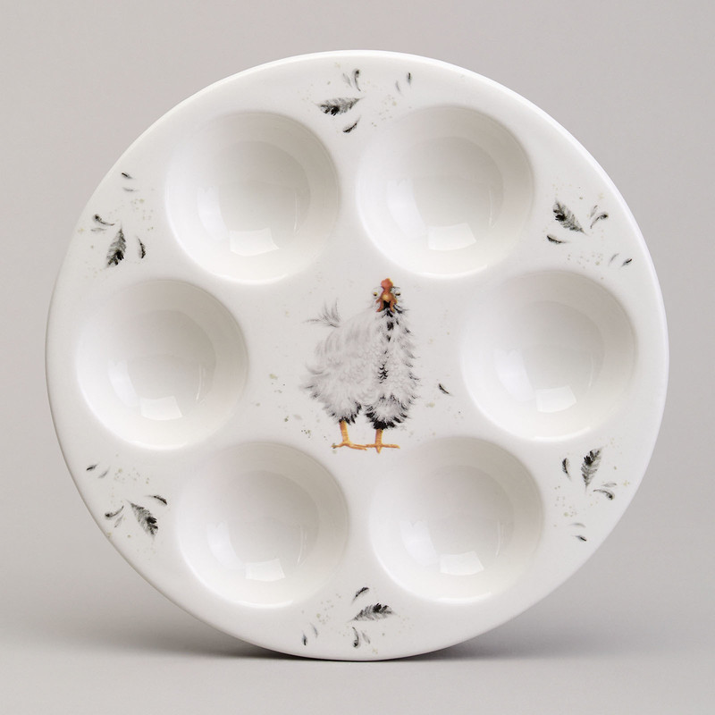 Блюдо на 6 яиц, 18х18 см, Lefard 'Funny Hens'