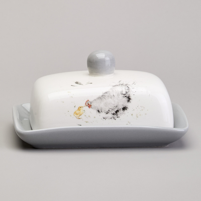 Масленка 17х12х8.5 см, Lefard 'Funny Hens'