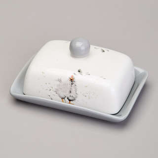 Масленка 17х12х8.5 см, Lefard 'Funny Hens' 4