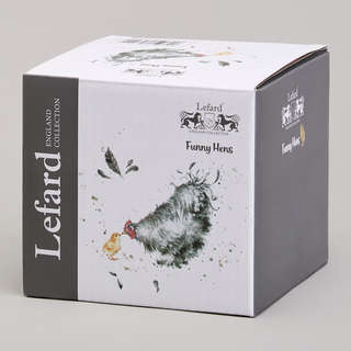 Солонка с ложкой 150 мл, Lefard 'Funny Hens' 5