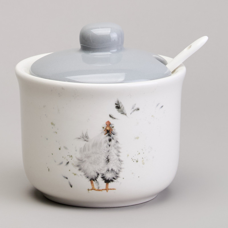 Сахарница с ложкой 300 мл, Lefard 'Funny Hens'