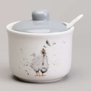Сахарница с ложкой 300 мл, Lefard 'Funny Hens'