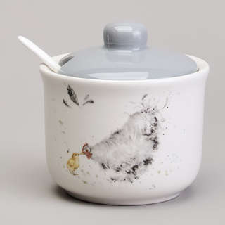 Сахарница с ложкой 300 мл, Lefard 'Funny Hens' 2