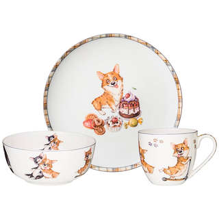 Набор посуды обеденный 3 предмета Lefard 'Лучшие друзья'