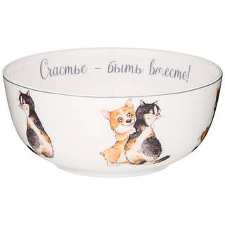 Салатник - суповая тарелка 800 мл, Lefard 'Лучшие друзья'