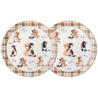 Набор из 2-х тарелок закусочных 23 см, Lefard 'Лучшие друзья'