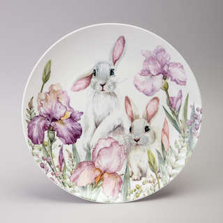 Тарелка обеденная 'Ирисы' (Irises) 25.5 см, Lefard арт.425-138