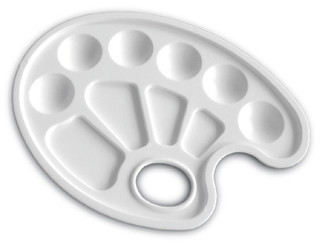 Палитра Луч 'Эллипс' для смешивания красок, овальная