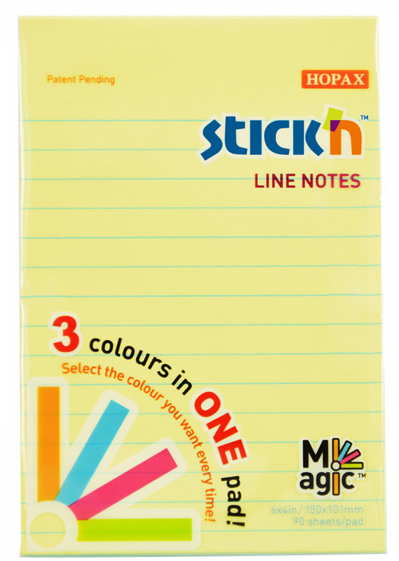 Блок пастельный самоклеящийся 'Magic' 101x150 мм, 90 листов