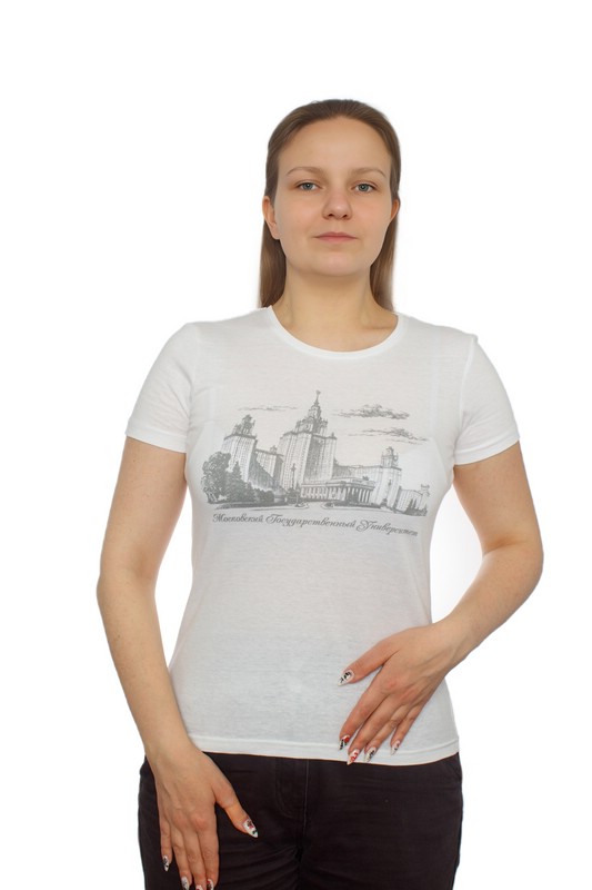 Футболка с видом главного здания МГУ имени М.В. Ломоносова