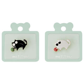 Набор брошей MESHU 'Cat and ball', 2шт, европодвес