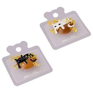 Набор брошей MESHU 'Cat in flowers', 2шт, европодвес 2