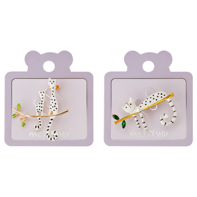 Набор брошей MESHU 'Wild cat', 2шт, европодвес