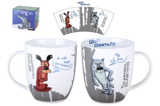 Кружка 'Жил-был Пёс' 420 мл, фарфор, в подарочной упаковке (д...