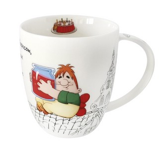Кружка 'Малыш и Карлсон' 420 мл, фарфор, в подарочной упаковк...
