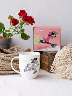 Кружка 'Ну, погоди!' 420 мл, фарфор, в подарочной упаковке (слышу, слышу) 5