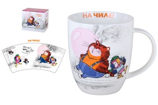 Кружка 'Попугай Кеша' 420 мл, фарфор, в подарочной упаковке (...