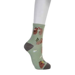 Носки 'Капибара' зеленый, разм.35-39, артикул KW009-001179 4