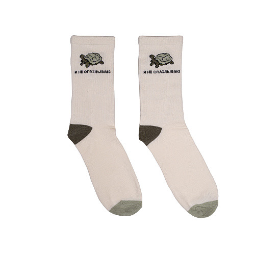 Носки 'Черепаха', беж-хаки, разм.40-45, артикул KW009-001171