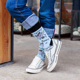 Носки 'Голуби', разм.40-45, артикул KW009-000657 7