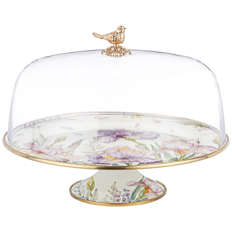 Тортовница с крышкой 'Ирисы' 30 см, Agness