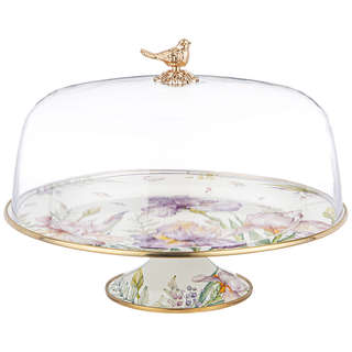 Тортовница с крышкой 'Ирисы' 30 см, Agness