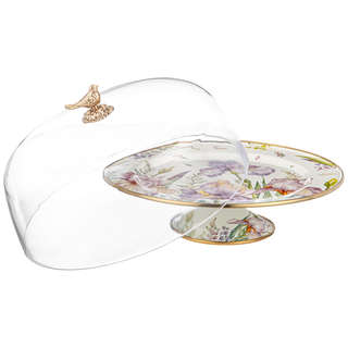 Тортовница с крышкой 'Ирисы' 30 см, Agness 2