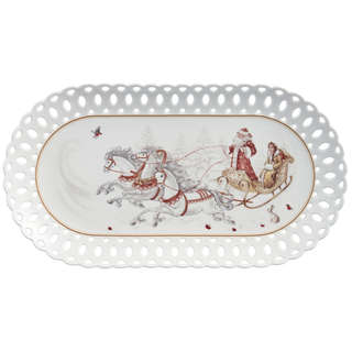 Блюдо овальное 'Морозко' 35 см, Lefard 2