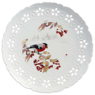Набор тарелок закусочных 'Лесная сказка: Снегири' из 2-х шт, 20 см, Lefard 2