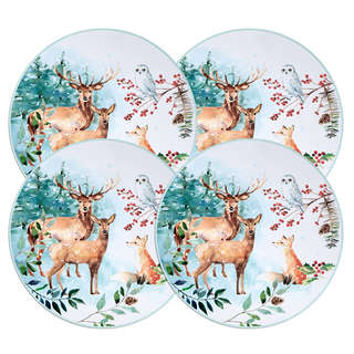 Набор подстановочных салфеток 'Зимняя сказка' из 4-х шт, диам...