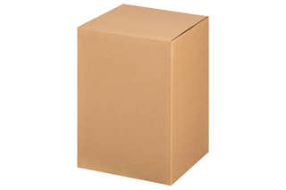 Ваза 25 см, 4 л, бежево - голубая, стекло 7