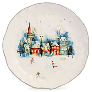 Тарелка обеденная 'С Новым Годом!' 28 см, Agness