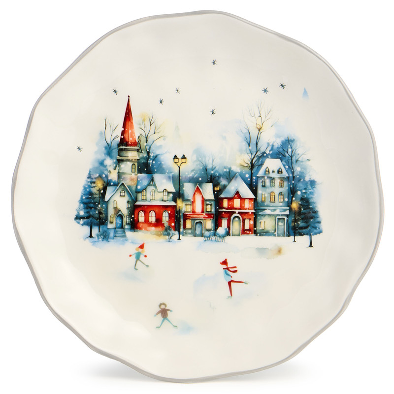 Тарелка закусочная 'С Новым Годом!' 23 см, Agness