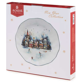 Тарелка закусочная 'С Новым Годом!' 23 см, Agness 4