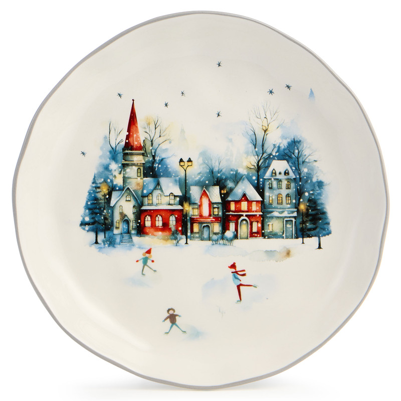 Тарелка закусочная 'С Новым Годом!' 17 см, Agness
